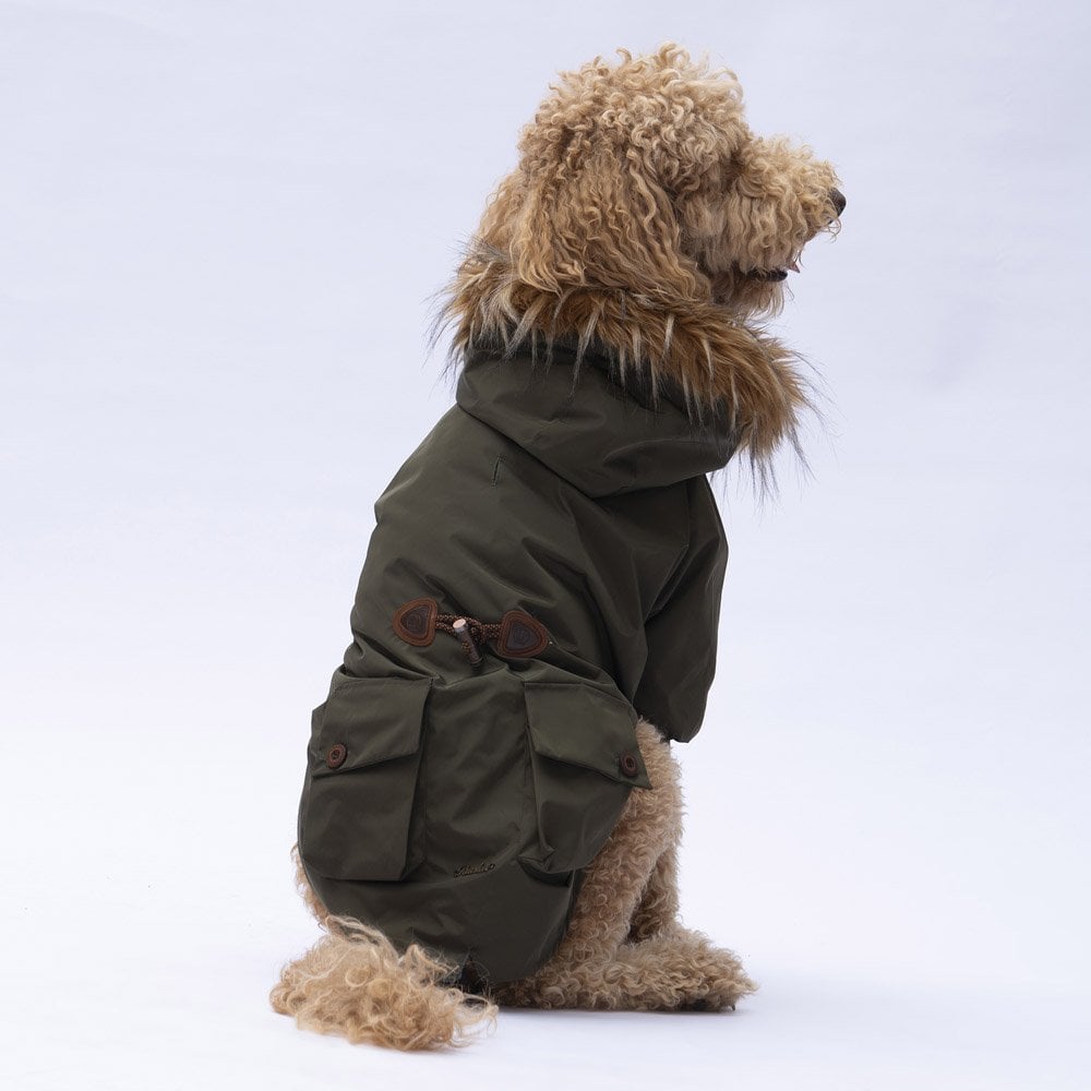 PawStar Haki Charles Büyük Irk Yağmurluk Mont