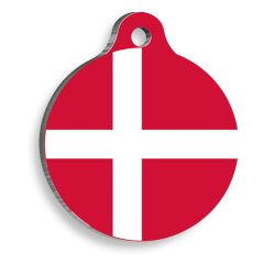 Danimarka Yuvarlak Kedi ve Köpek Künyesi Medium 3 cm