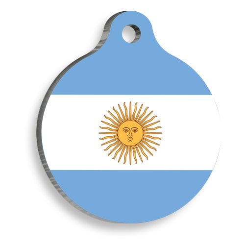 Arjantin Yuvarlak Kedi ve Köpek Künyesi Large 3,8 cm