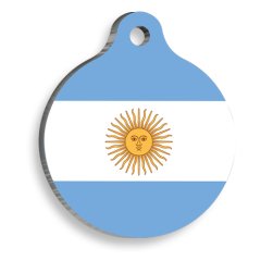 Arjantin Yuvarlak Kedi ve Köpek Künyesi Large 3,8 cm