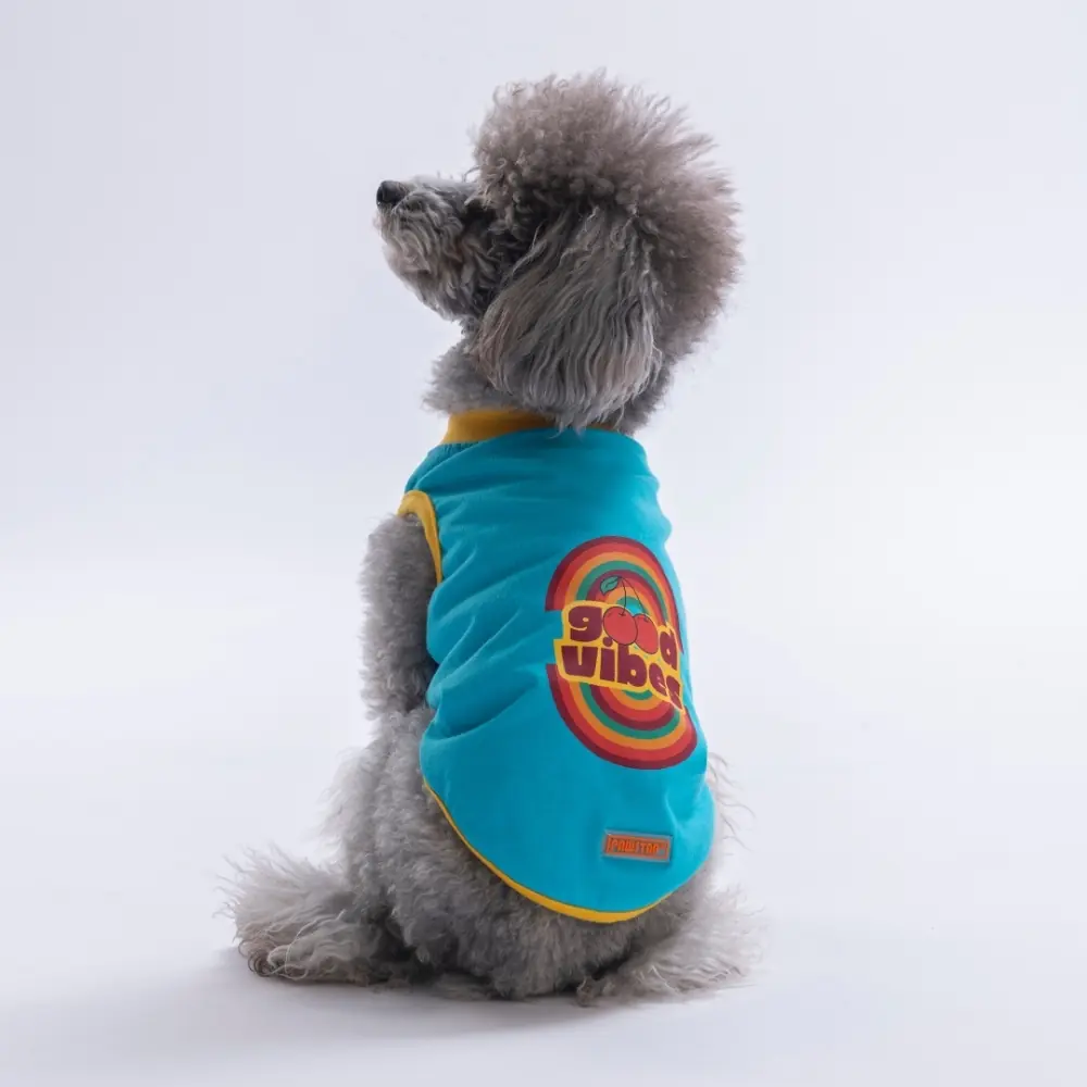 PawStar 26811 Turkuaz Good Vibes Tişört