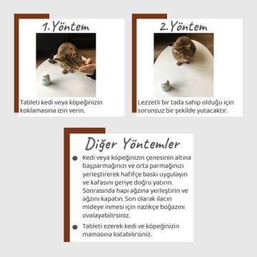 Vet's Plus Brewers Yeast Sindirim Sistemi Düzenleyici Kedi ve Köpek Sarımsaklı Maya Tableti (100'lü)