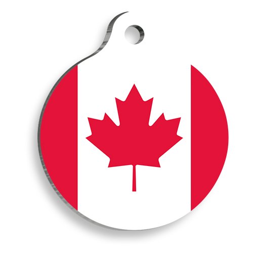 Kanada Yuvarlak Kedi ve Köpek Künyesi Small 2,5 cm