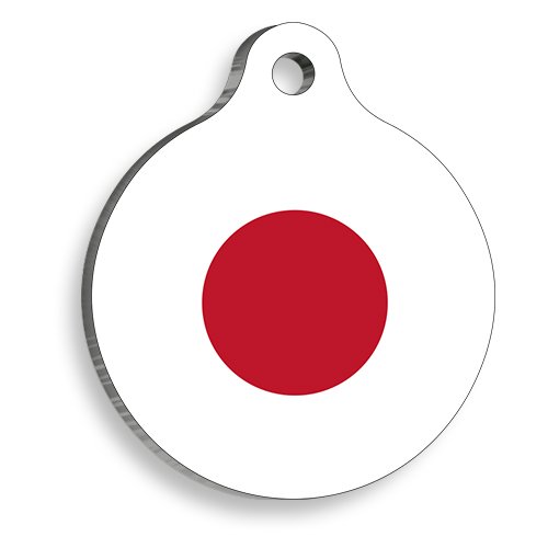 Japonya Yuvarlak Kedi ve Köpek Künyesi Small 2,5 cm