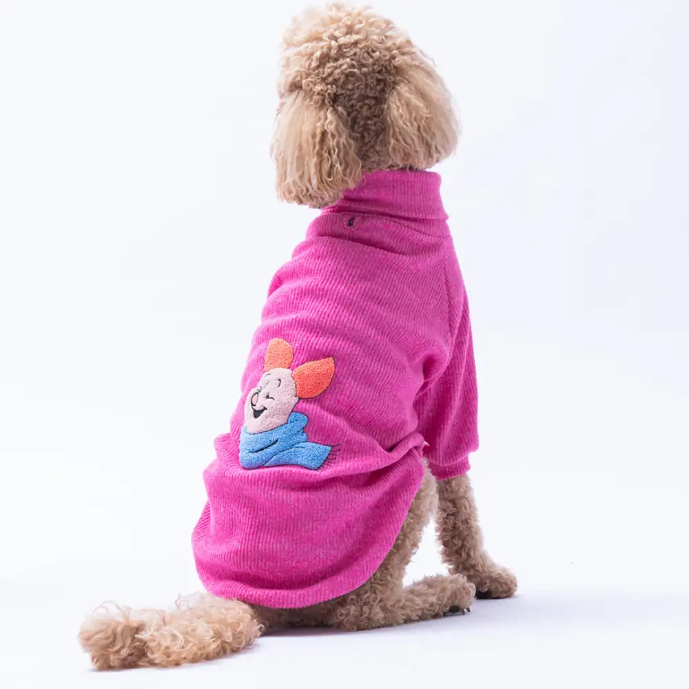 PawStar Fuşya Pooh's Ashdown Piglet Büyük Irk Triko Sweat