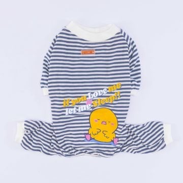 PawStar Lacivert Let Me Sleep Pijama Tulum