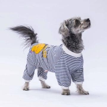 PawStar Lacivert Let Me Sleep Pijama Tulum