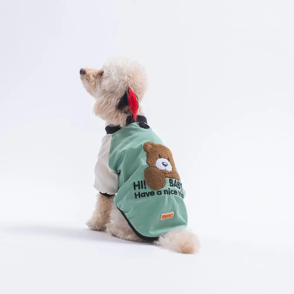 PawStar 26717-Yeşil Baby Teddy Sweat
