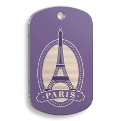 Paris Figür Asker Kedi ve Köpek Künyesi Small 2 x 3,5 cm