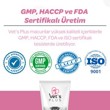 Vet's Plus Hamile ve Yavru Kediler için Folik Asitli Malt Kedi Macunu 100 Gr