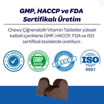 Vet's Plus Hip&Joint Kedi ve Köpekler İçin Eklem Destekleyici Çiğnenebilir Tablet (60'lı)