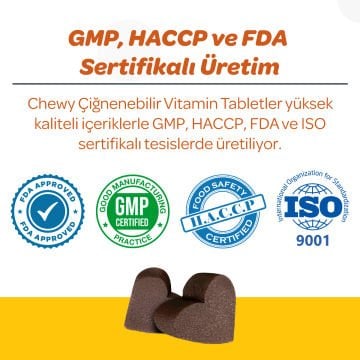 Vet's Plus Immune Kedi ve Köpekler İçin Bağışıklık Sistemi Destekleyici Çiğnenebilir Tablet (60'lı)