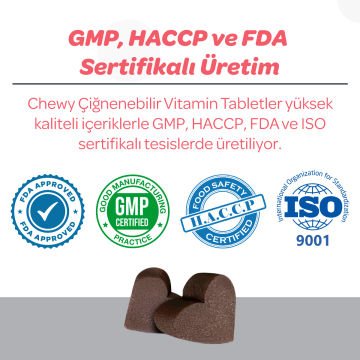Vet's Plus Senior Yaşlı Kedi ve Köpekler İçin İnülin ve Glukozamin Çiğnenebilir Tablet (60'lı)