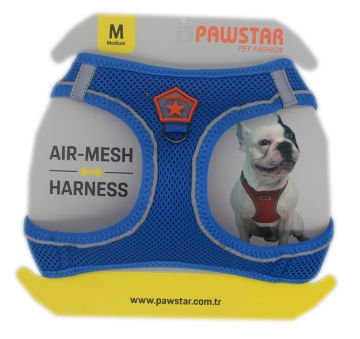 PawStar  Royal Blue Airmesh Köpek Göğüs Tasması
