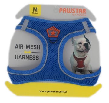 PawStar  Royal Blue Airmesh Köpek Göğüs Tasması