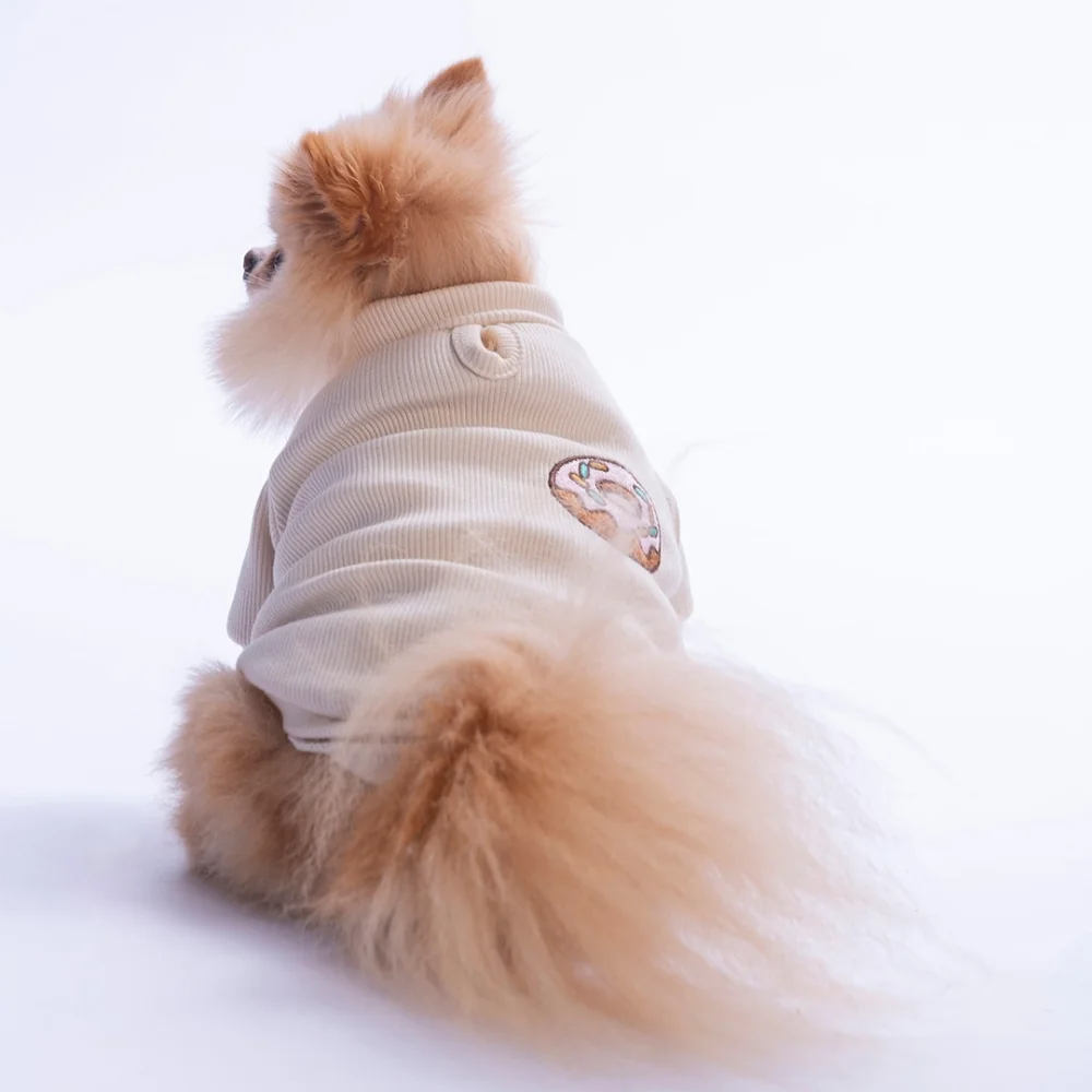 PawStar 26749 Ekru Donut Vienna Rib Sweat