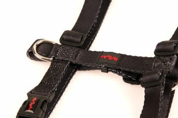 PetTagArt  Ayarlanabilir Siyah H Tipi Köpek Göğüs Tasması