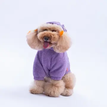 PawStar Lila Lucca Teddy Hoodie Küçük ve Orta Irk
