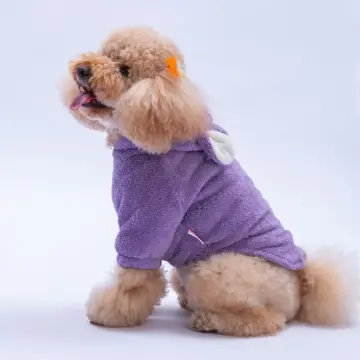 PawStar Lila Lucca Teddy Hoodie Küçük ve Orta Irk