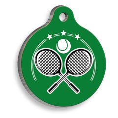 Tenis Yuvarlak Kedi ve Köpek Künyesi Large 3,8 cm