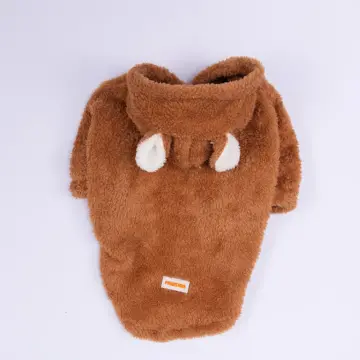 PawStar Kahverengi Lucca Teddy Hoodie Küçük ve Orta Irk