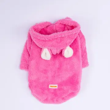 PawStar Pembe Lucca Teddy Hoodie Küçük ve Orta Irk