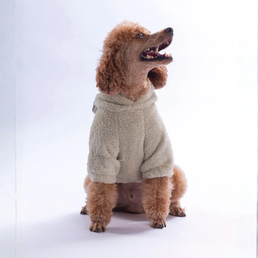 PawStar 26735 Açık Bej LuccaTeddy Hoodie