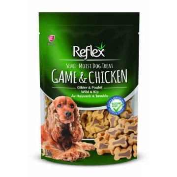 Reflex Av Hayvanlı ve Tavuklu Yarı Yumuşak Köpek Ödül Maması 150gr