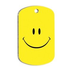 Gülücük Desenli Kedi ve Köpek Künyesi Small 2 x 3,5 cm