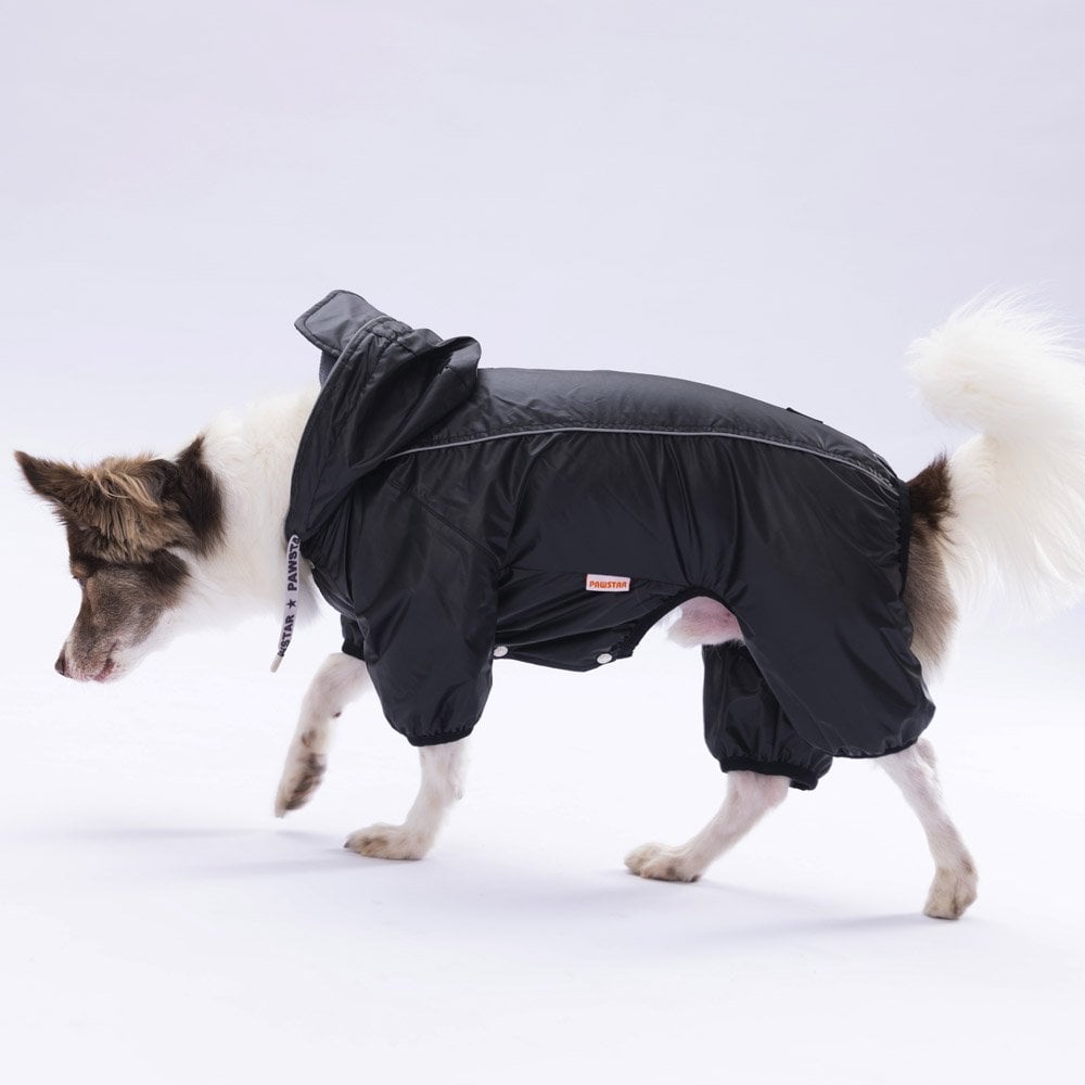 PawStar  Siyah Muson Tulum Yağmurluk Küçük ve Orta Irk