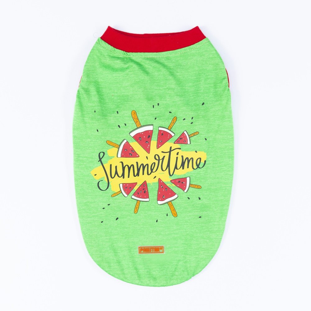 PawStar Yeşil Summer Time T-Shirt