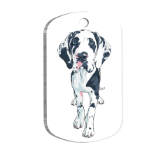 Dane Breed Resimli Köpek Künyesi Large 2,9 x 5 cm