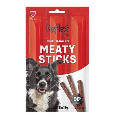 Reflex Plus Meaty Sticks Biftekli Köpek Çubuk Köpek Ödül Maması 11gr (3'lü)