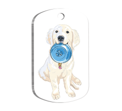 Labrador Retriever Resimli Köpek Künyesi Small 2 x 3,5 cm