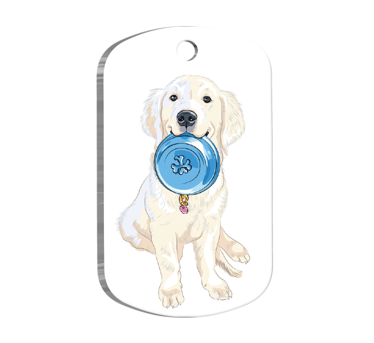 Labrador Retriever Resimli Köpek Künyesi Large 2,9 x 5 cm