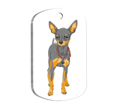 Chihuahua Resimli Köpek Künyesi Large 2,9 x 5 cm