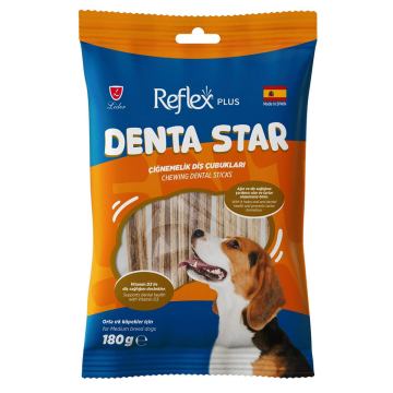 Reflex Plus Denta Star Diş Sağlığı Destekleyici Orta Irk Köpek Ödül Maması 180 Gr