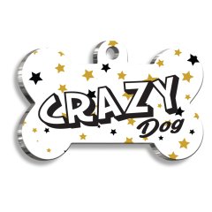 Kaçık Köpek Kemik Şekilli Köpek Künyesi XLarge 3,3 x 5 cm