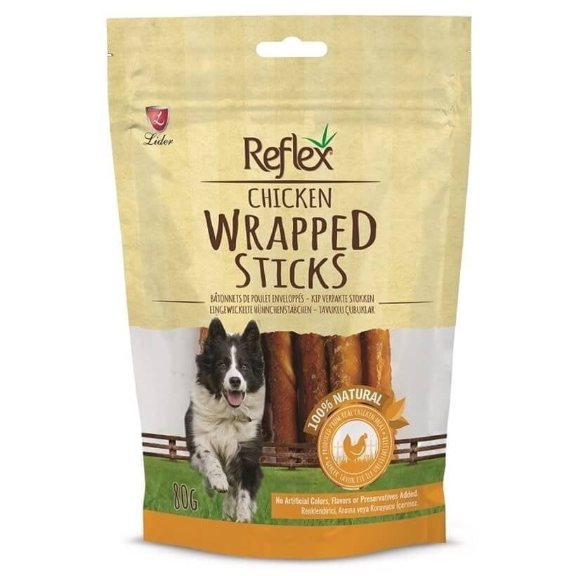 Reflex Tavuk Sargılı Köpek Ödül Çubuğu 80gr