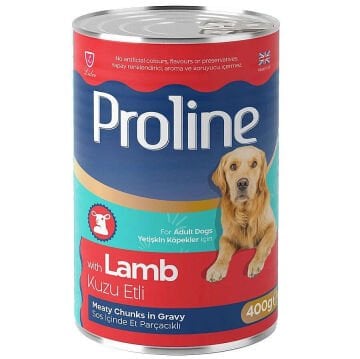 Proline Kuzu Etli Sos İçinde Et Parçalı Köpek Konservesi 400 Gr