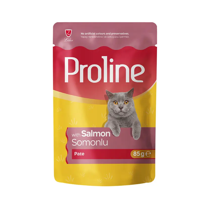 Proline Pate Somonlu Yetişkin Kedi Pouch Yaş Mama 85 Gr