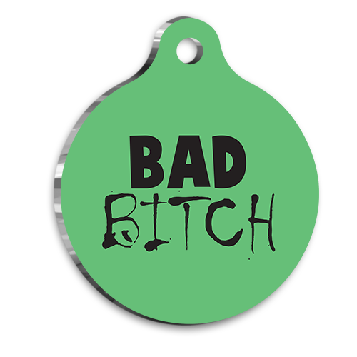 Bad B*tch Kedi Köpek Künyesi Small 2,1 x 3,1 cm