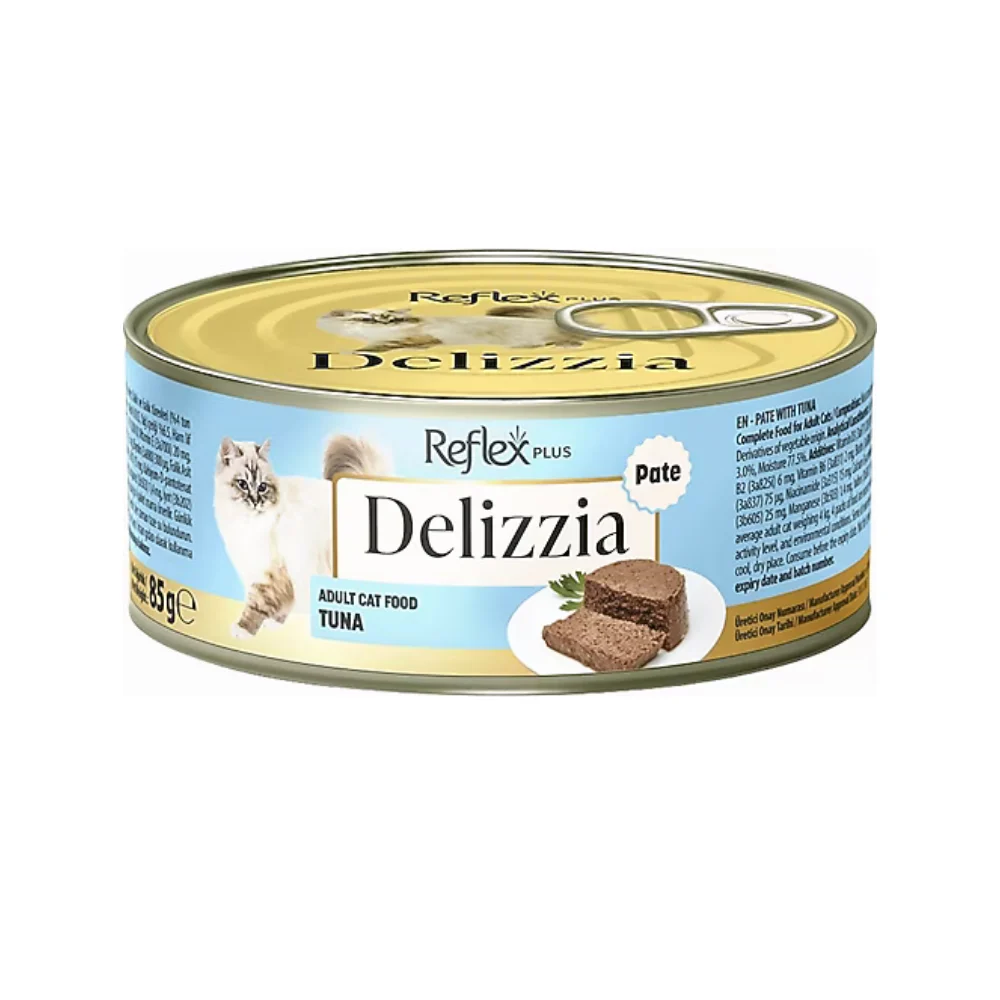 Reflex Plus Delizzia Ton Balıklı Ezme Yetişkin Kedi Konservesi 85gr