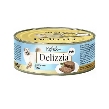 Reflex Plus Delizzia Ton Balıklı Ezme Yetişkin Kedi Konservesi 85gr