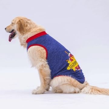 PawStar Lacivert Summer Büyük Irk T-Shirt