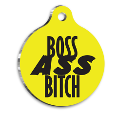 Boss B*tch Kedi köpek Künyesi Medium 2,6 x 3,8 cm