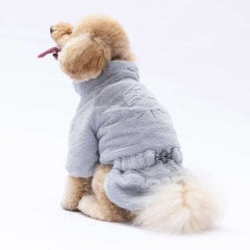 PawStar Gri Paris Ceket Küçük ve Orta Irk Ceket