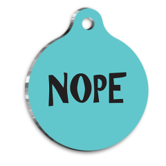 Nope Kedi Köpek Künyesi XLarge 3,3 x 5 cm