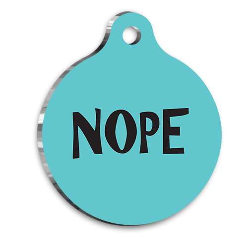 Nope Kedi Köpek Künyesi Medium 2,6 x 3,8 cm