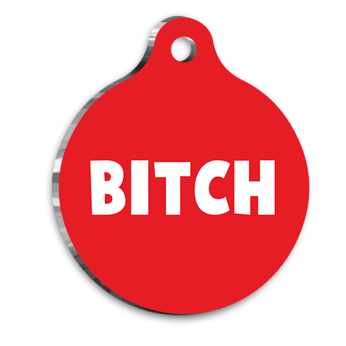 B*tch Kedi Köpek Künyesi XLarge 3,3 x 5 cm